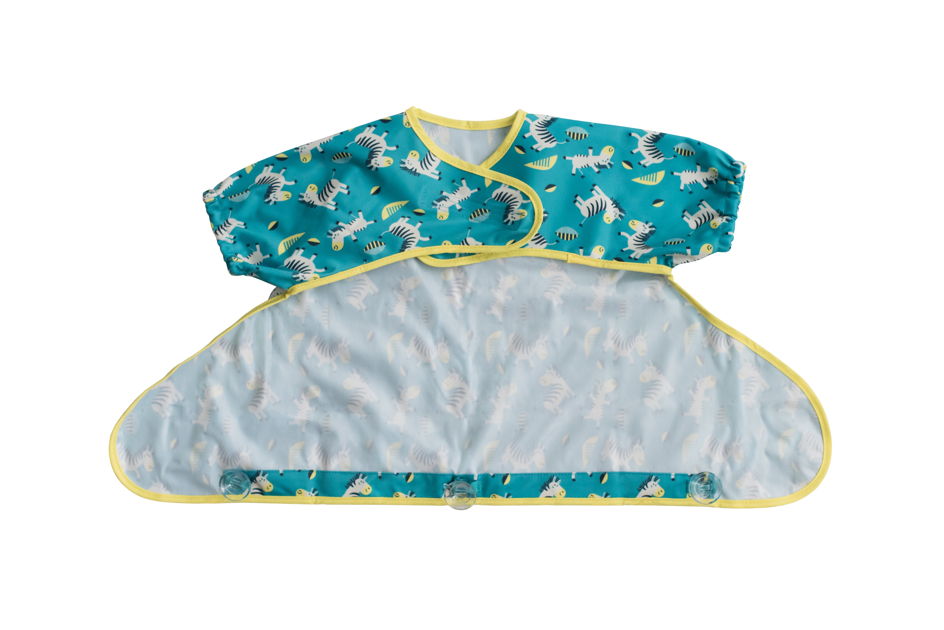 Tidy Tot Hagesmæk med Sugekop (korte ærmer) - Regnbue - Hagesmæk med ærmer - MamaMilla