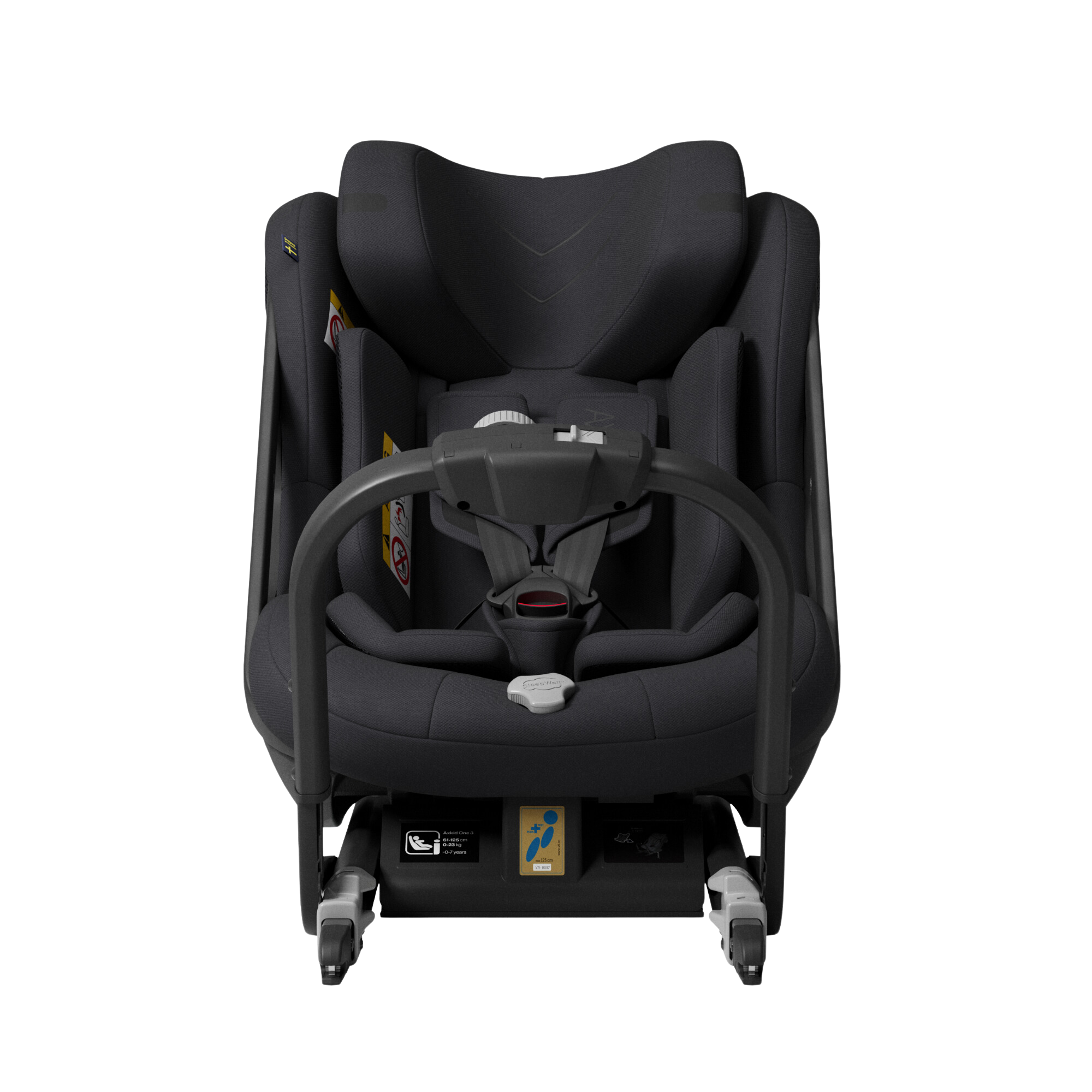 Axkid ONE 3 - Coastal Storm Black - iSize 61-125 cm - 61-125 cm (3 månader till 7 år) - MamaMilla