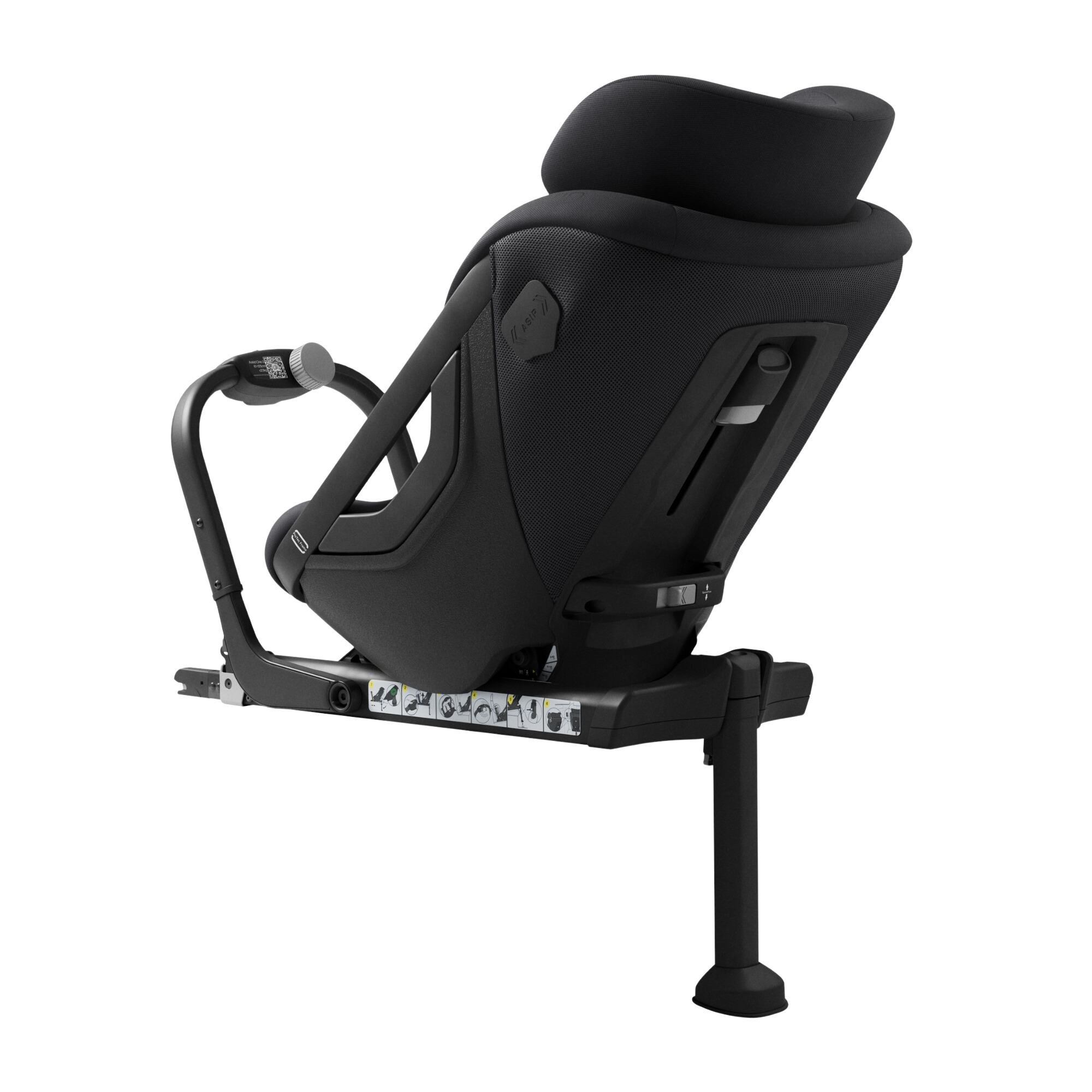 Axkid ONE 3 - Coastal Storm Black - iSize 61-125 cm - 61-125 cm (3 månader till 7 år) - MamaMilla