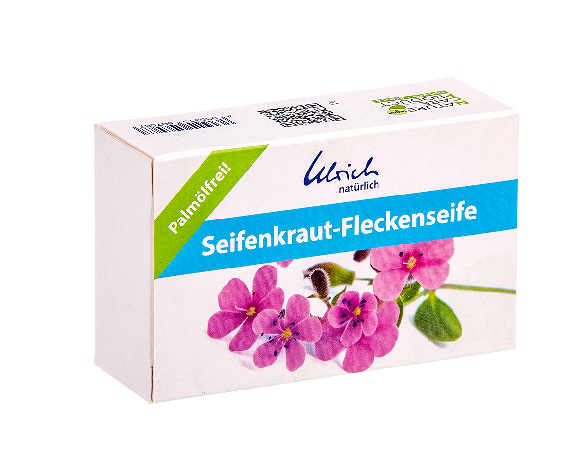 Ulrich Natürlich fläckborttagningsmedel med tvålvört - solid bar - 100 g - Kvittensbark (tvålvört) - MamaMilla