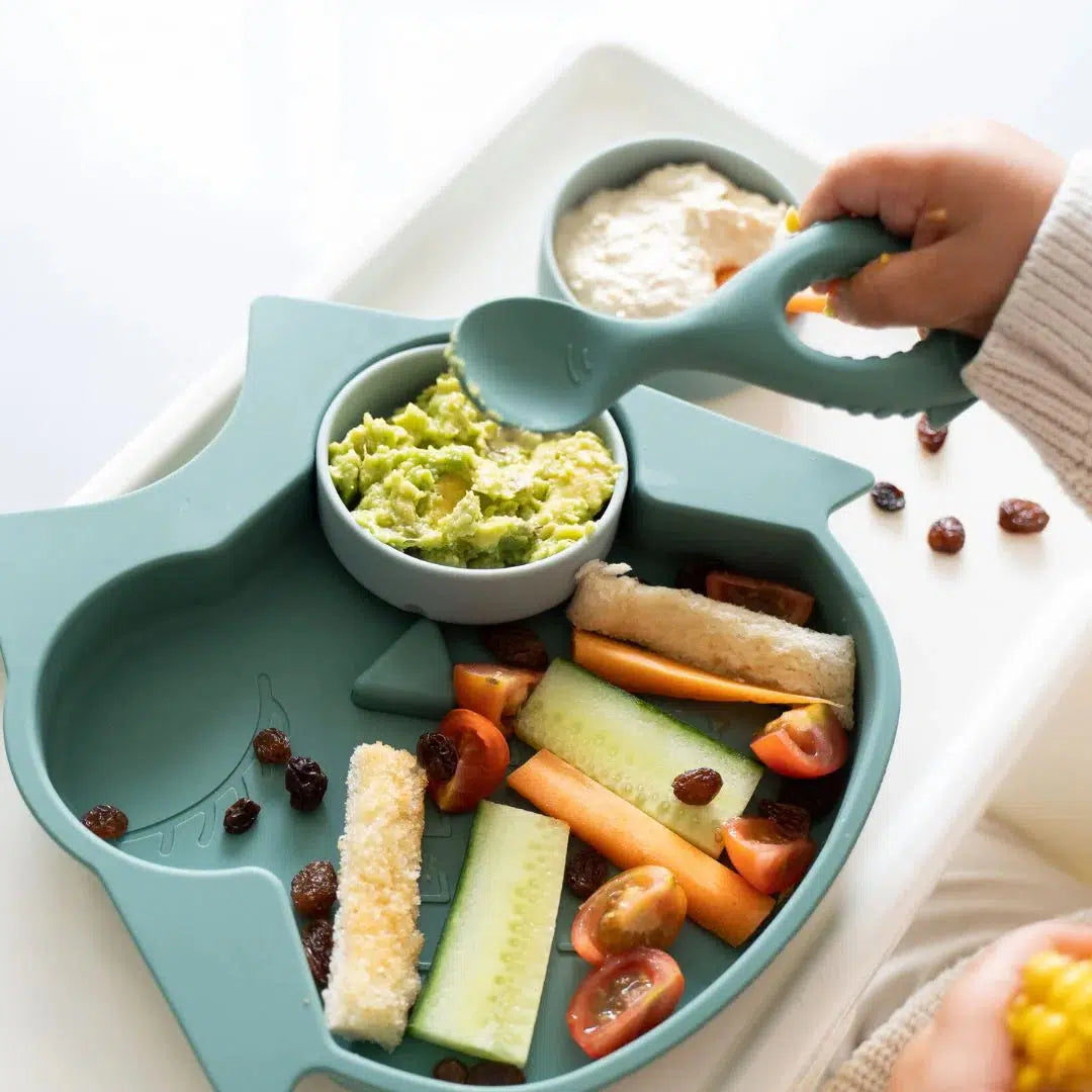 Tidy Tot silikonsked med handtag - 2 st - Bestick - MamaMilla
