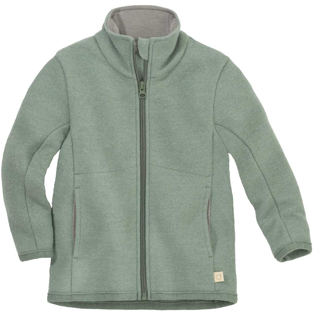 Övergångsjacka i Letkalket Wool – Jade – Disana ekologiska babykläder