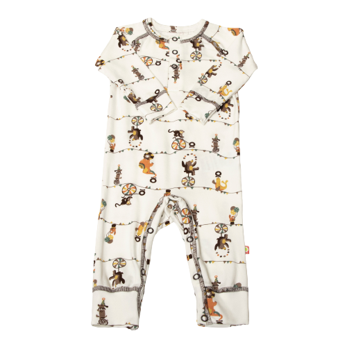 Katvig jumpsuit med motiv - Off white - Jumpsuit - MamaMilla