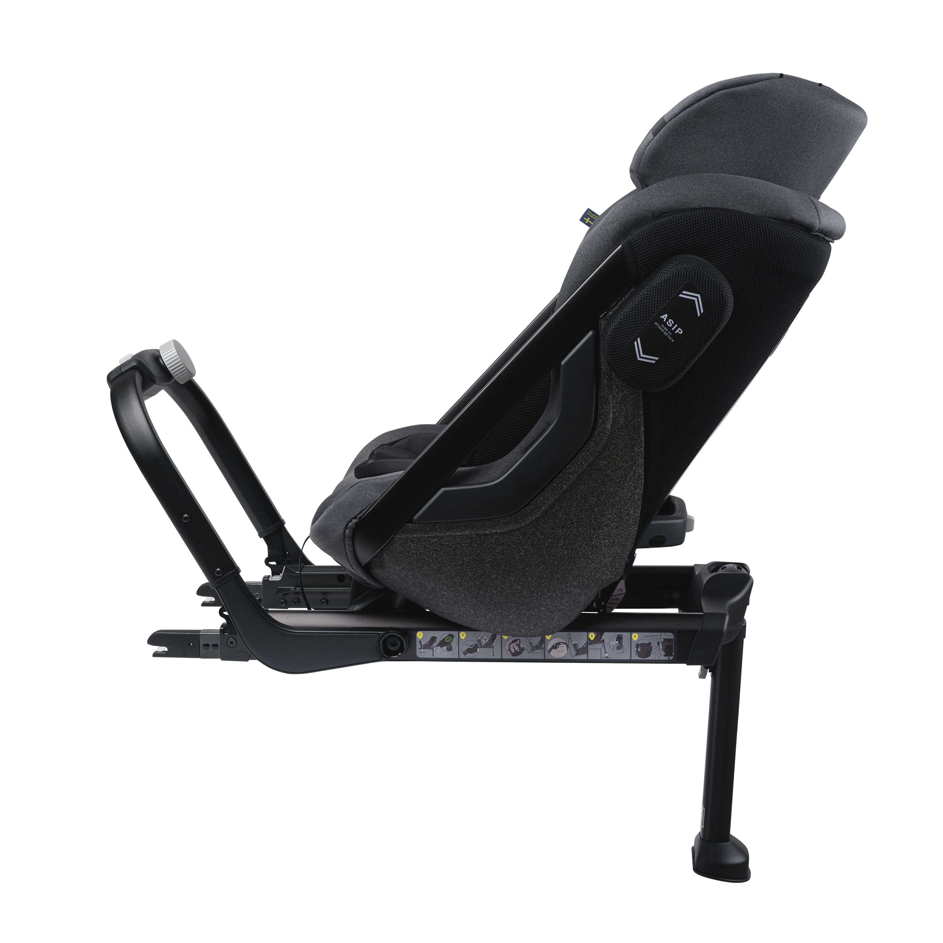 Axkid ONE 2 - Granit Melange - iSize 61-125 cm- ERBJUDANDE - 61-125 cm (3 månader till 7 år) - MamaMilla