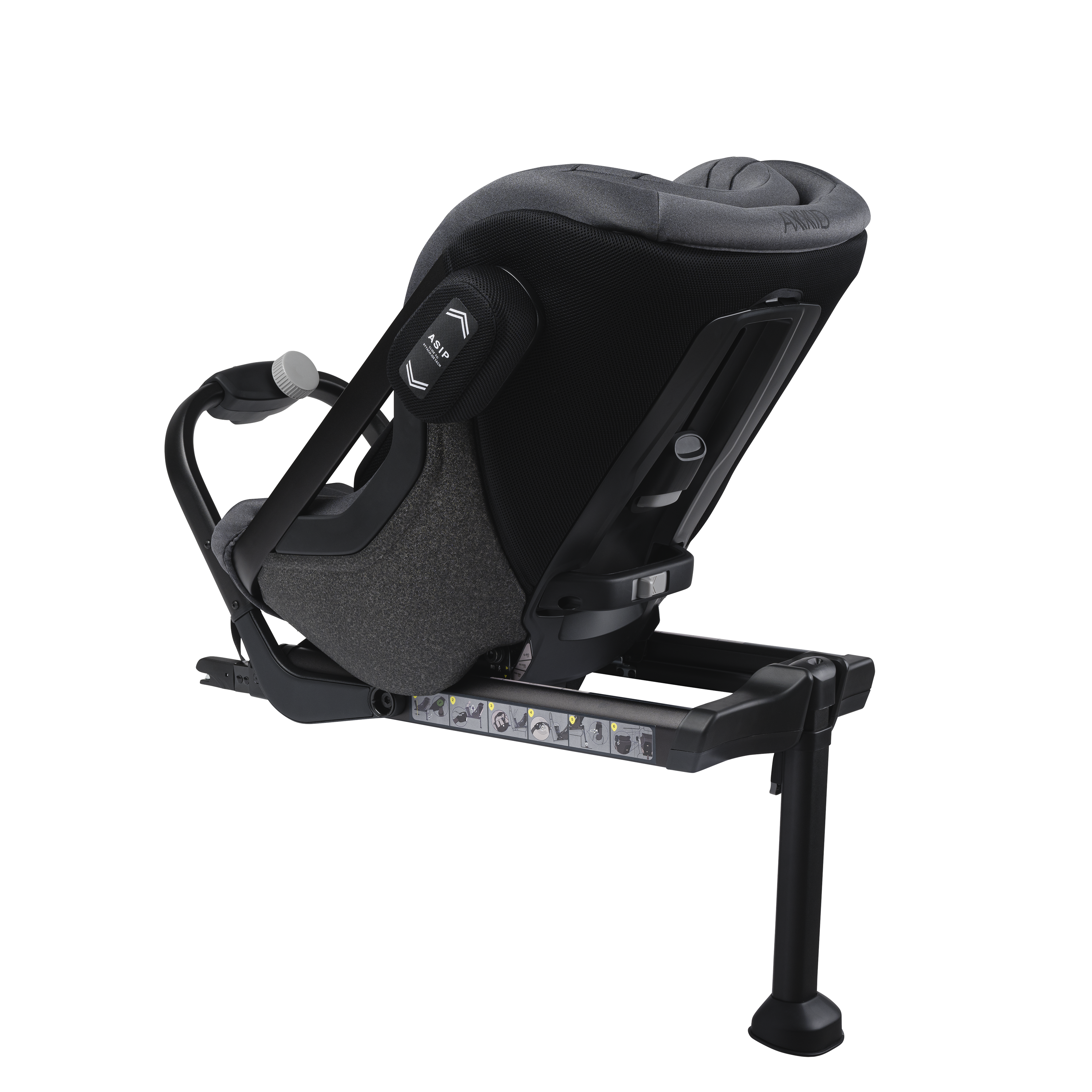 Axkid ONE 2 - Granit Melange - iSize 61-125 cm- ERBJUDANDE - 61-125 cm (3 månader till 7 år) - MamaMilla