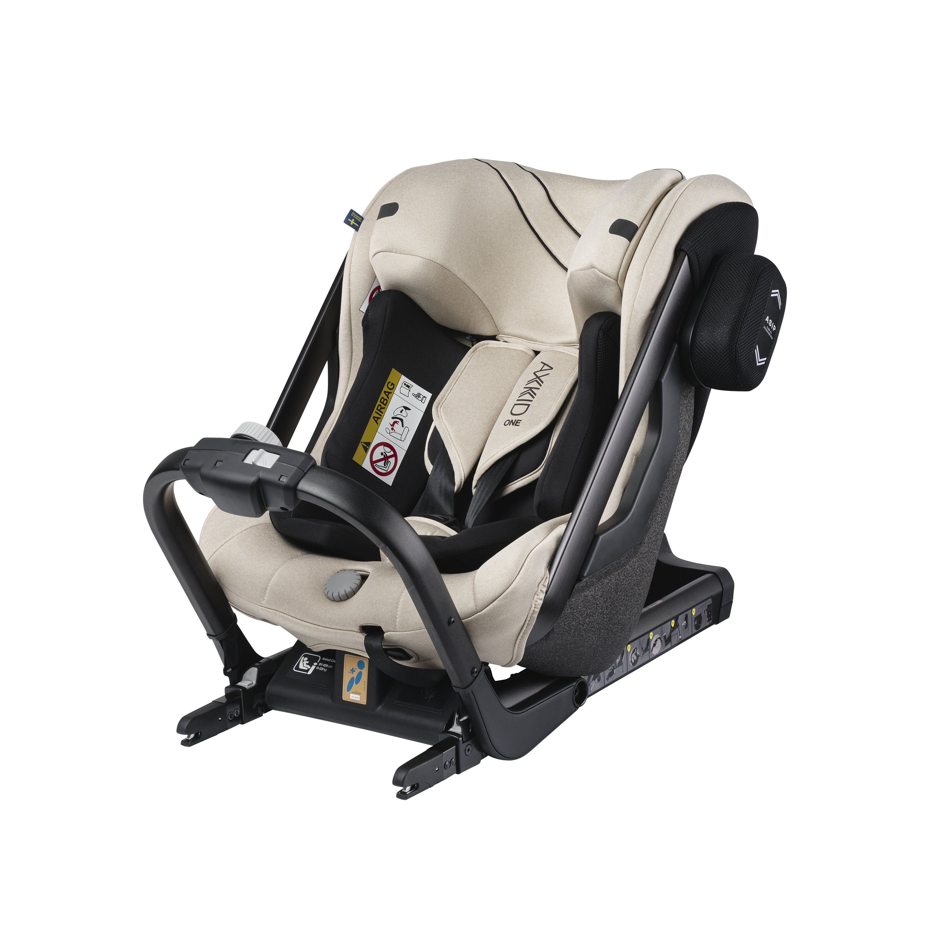 Axkid ONE 2 - Brick Melange - iSize 61-125 cm - 61-125 cm (3 månader till 7 år) - MamaMilla