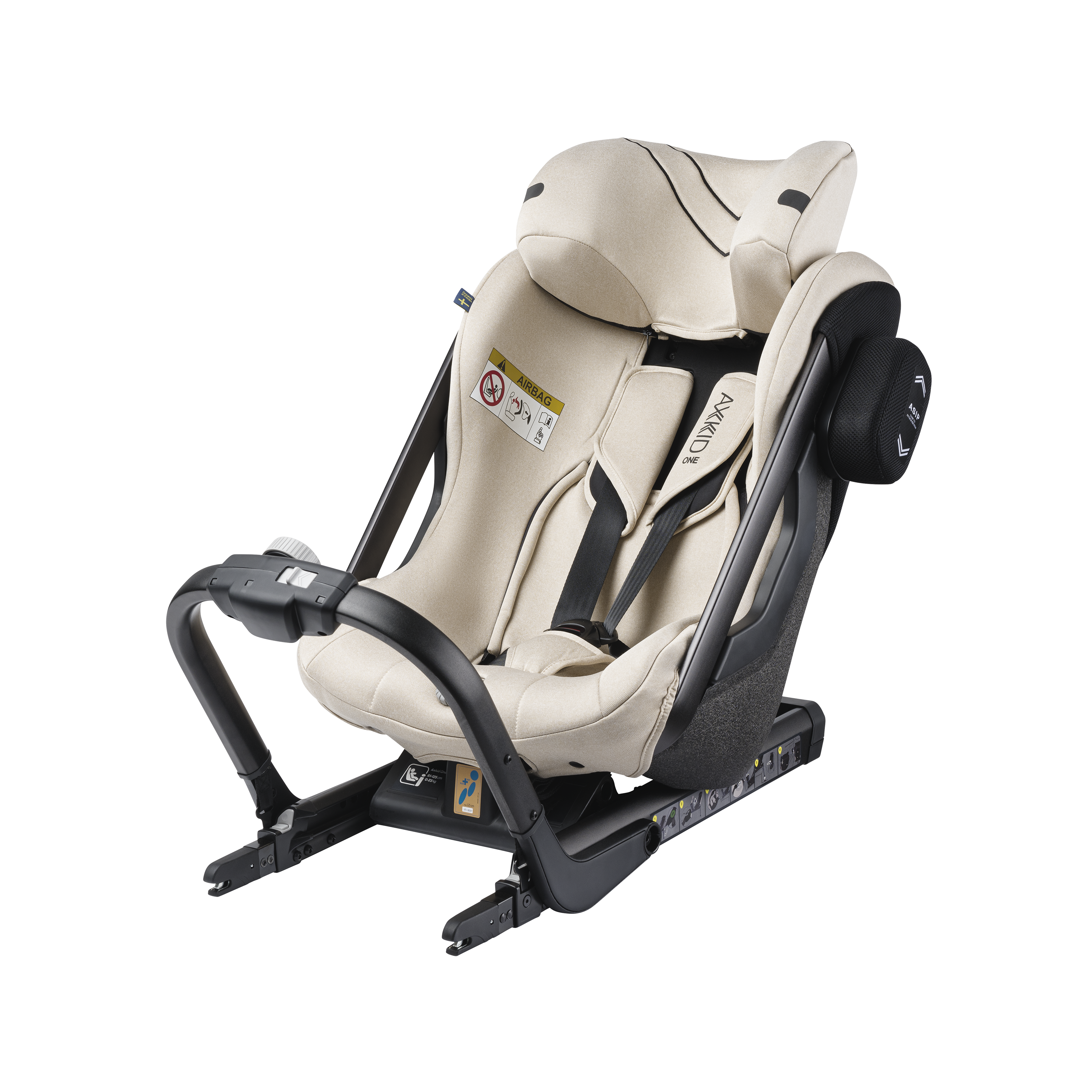 Axkid ONE 2 - Brick Melange - iSize 61-125 cm - 61-125 cm (3 månader till 7 år) - MamaMilla