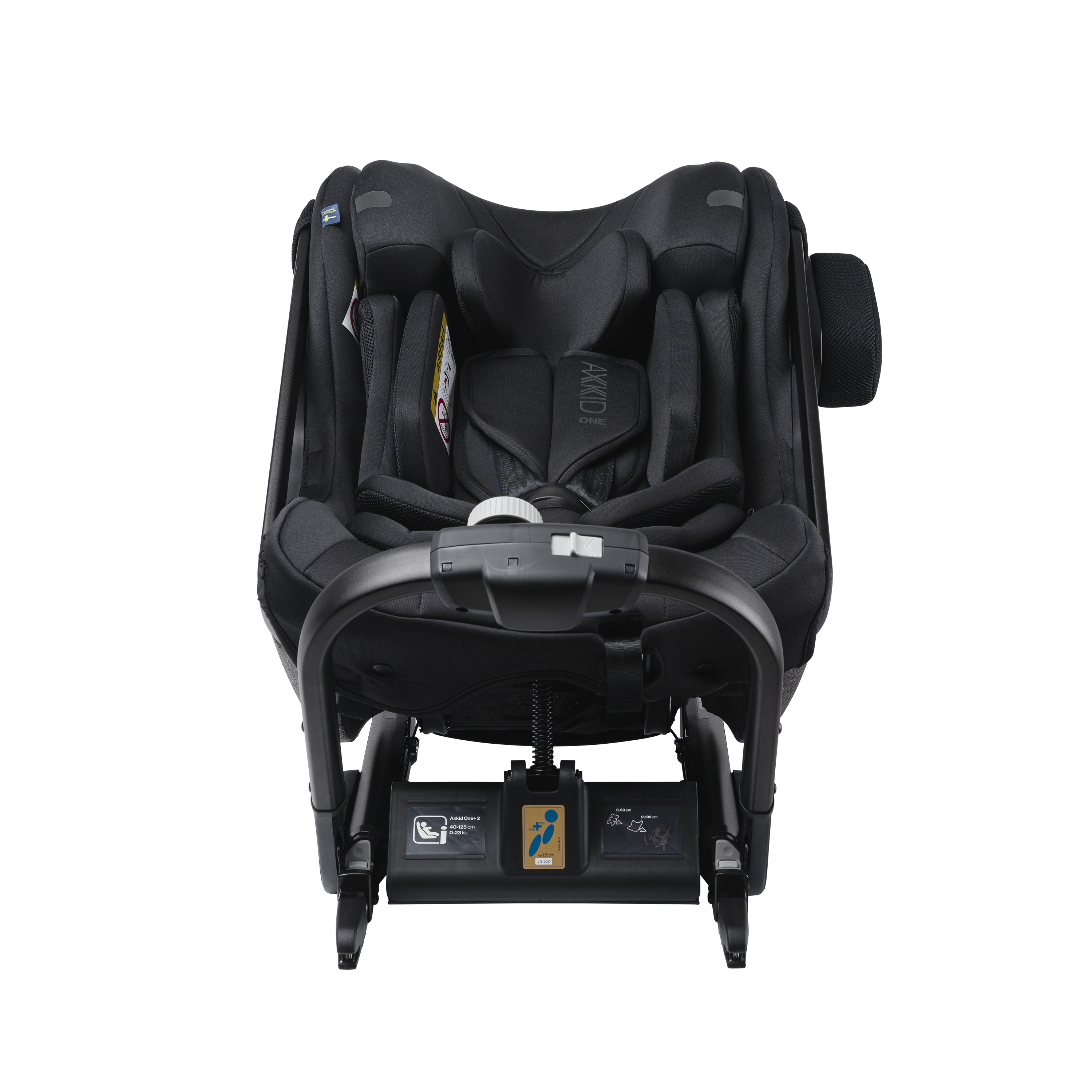Axkid ONE+ 2 - Tjära - iSize 40-125 cm - 40-125 cm (Nyfödd till 7 år) - MamaMilla