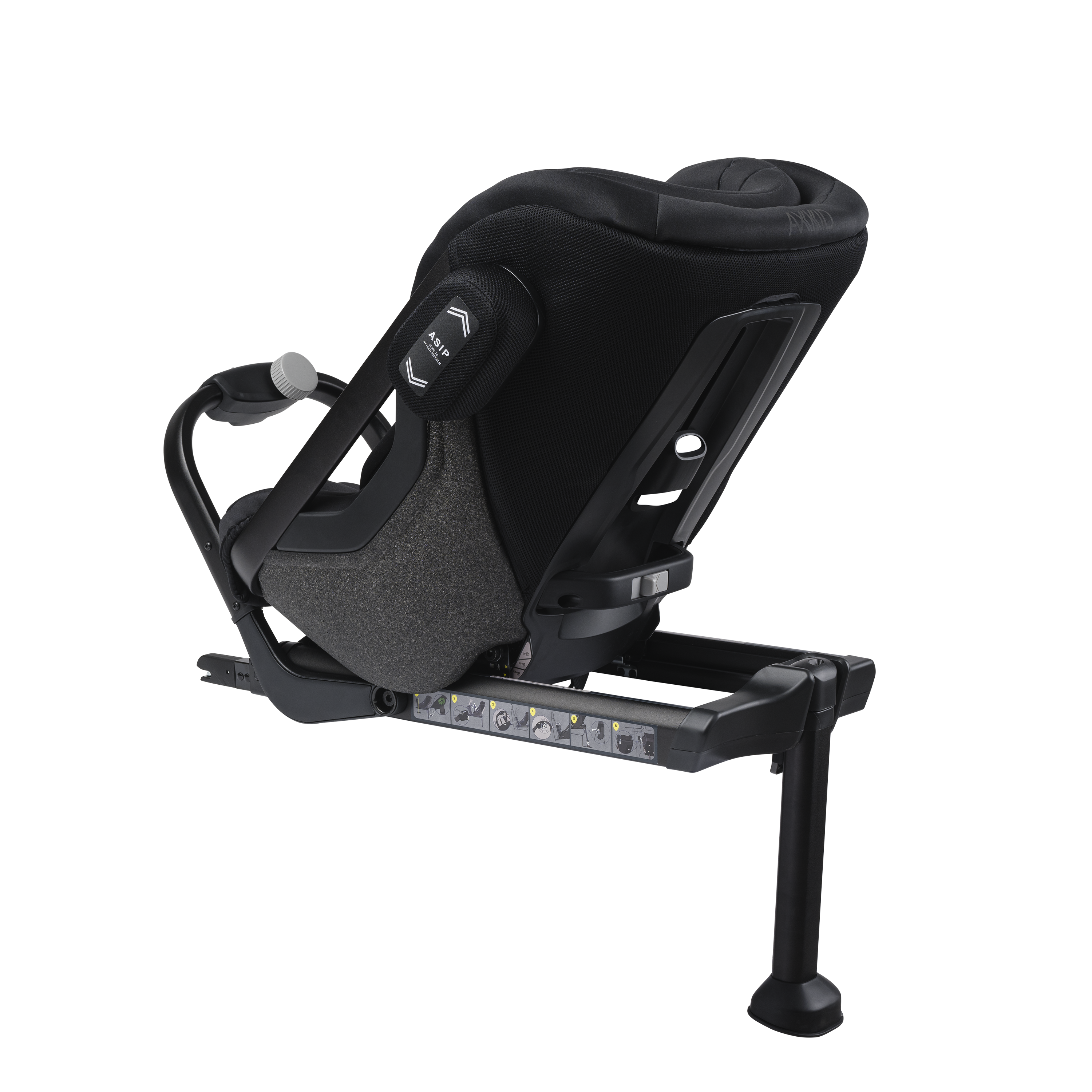 Axkid ONE+ 2 - Tjära - iSize 40-125 cm - 40-125 cm (Nyfödd till 7 år) - MamaMilla