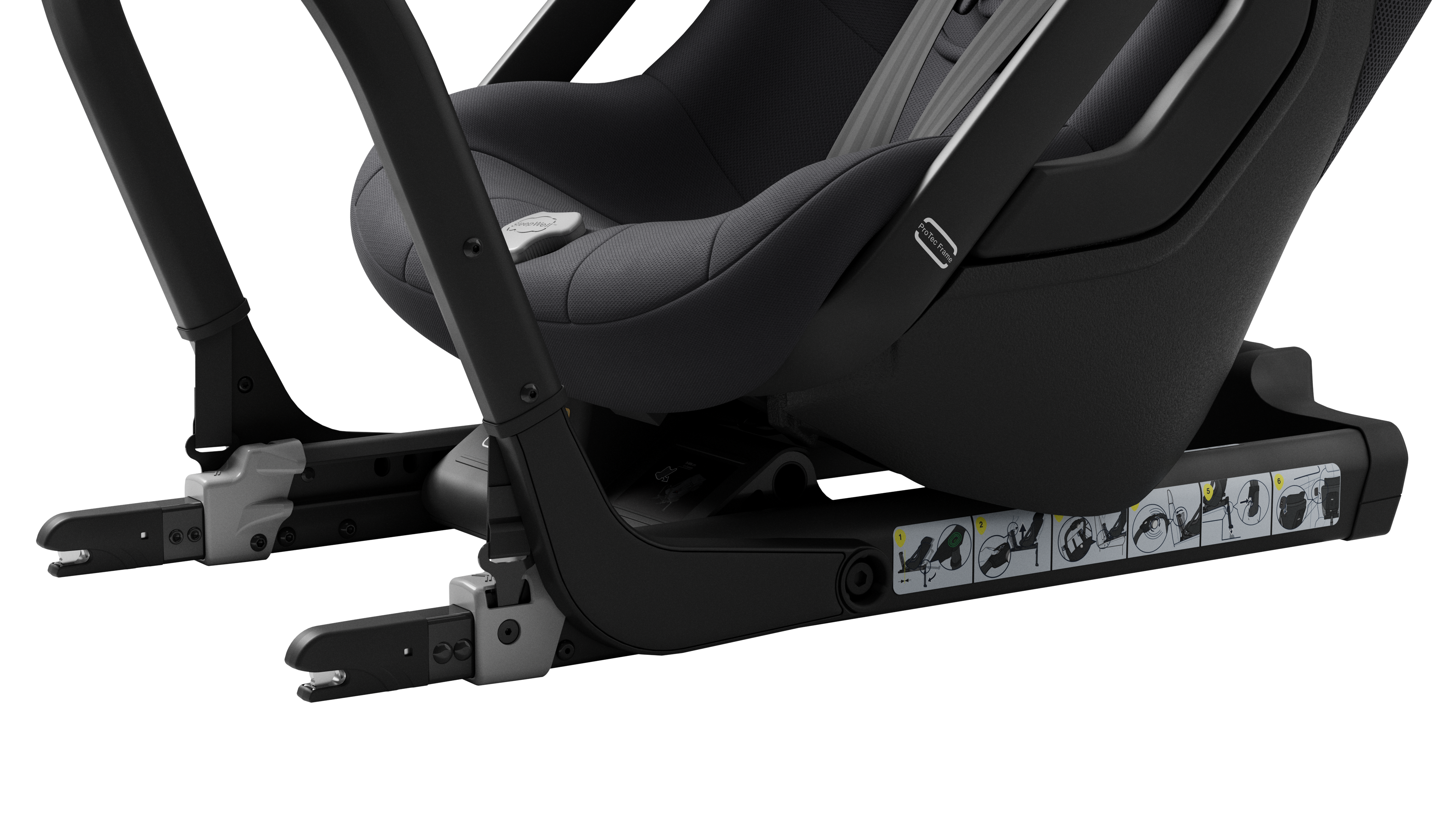 Axkid ONE 3 - Coastal Storm Black - iSize 61-125 cm - 61-125 cm (3 månader till 7 år) - MamaMilla