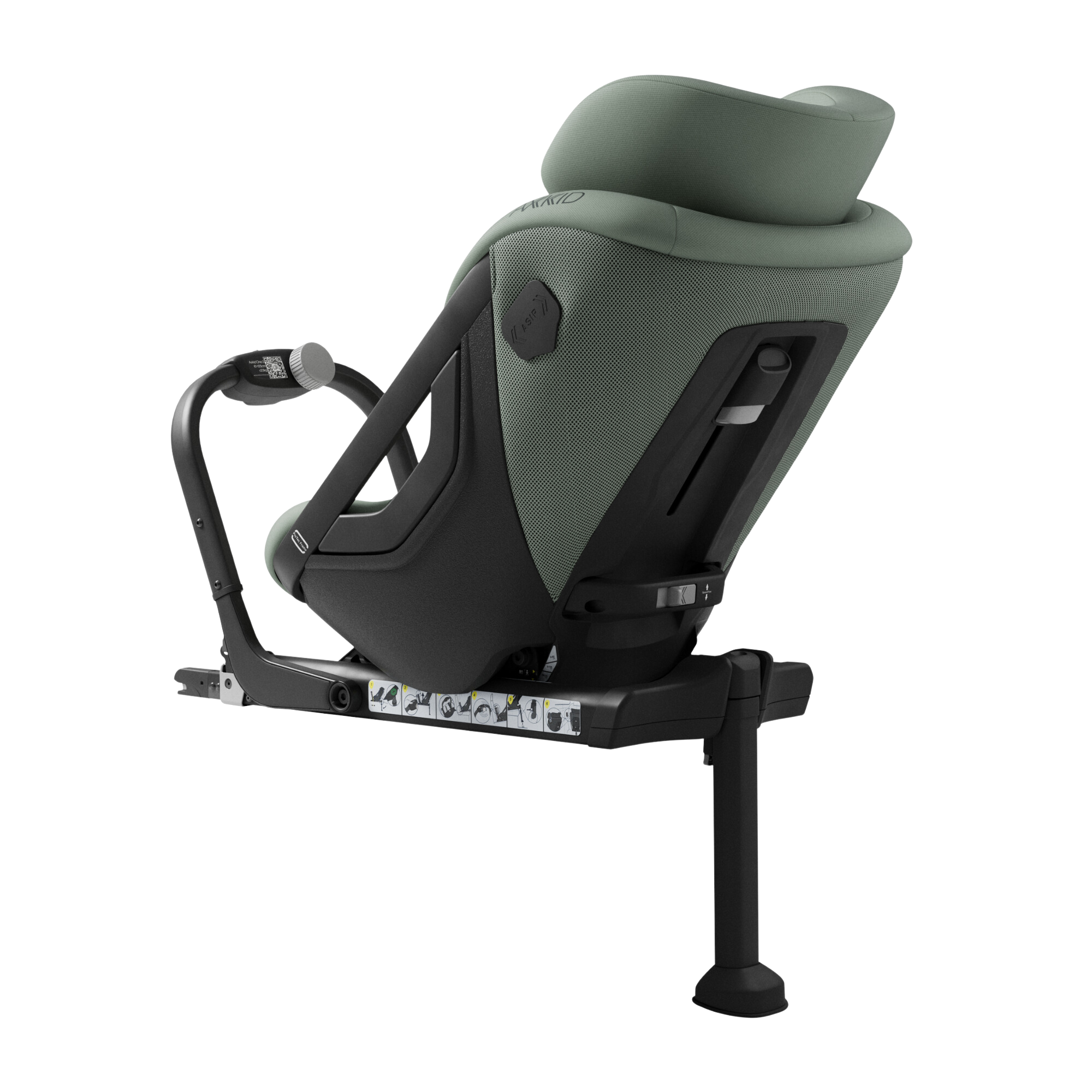 Axkid ONE+ 3 - Nordic Bloom Green - iSize 40-125 cm - 40-125 cm (Nyfödd till 7 år) - MamaMilla