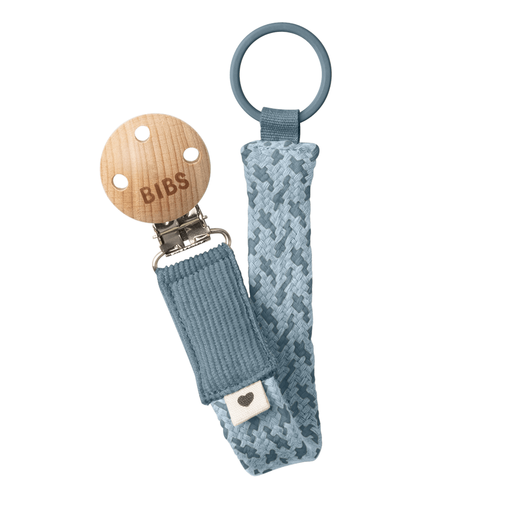 BIBS Dummy Cord Bensin/Baby Blue - MamaMilla