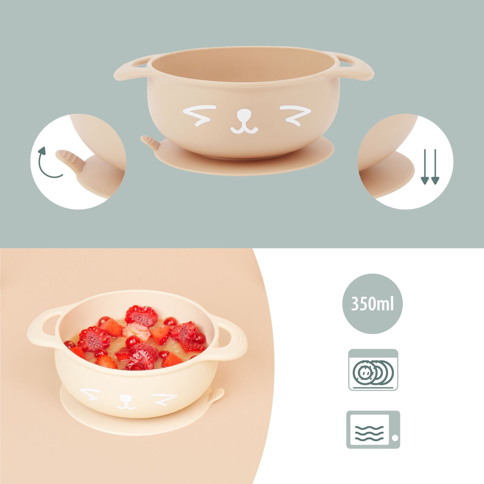 Babymoov Spisesæt 6-12 mdr - Terracotta Ræv - Spisesæt - MamaMilla