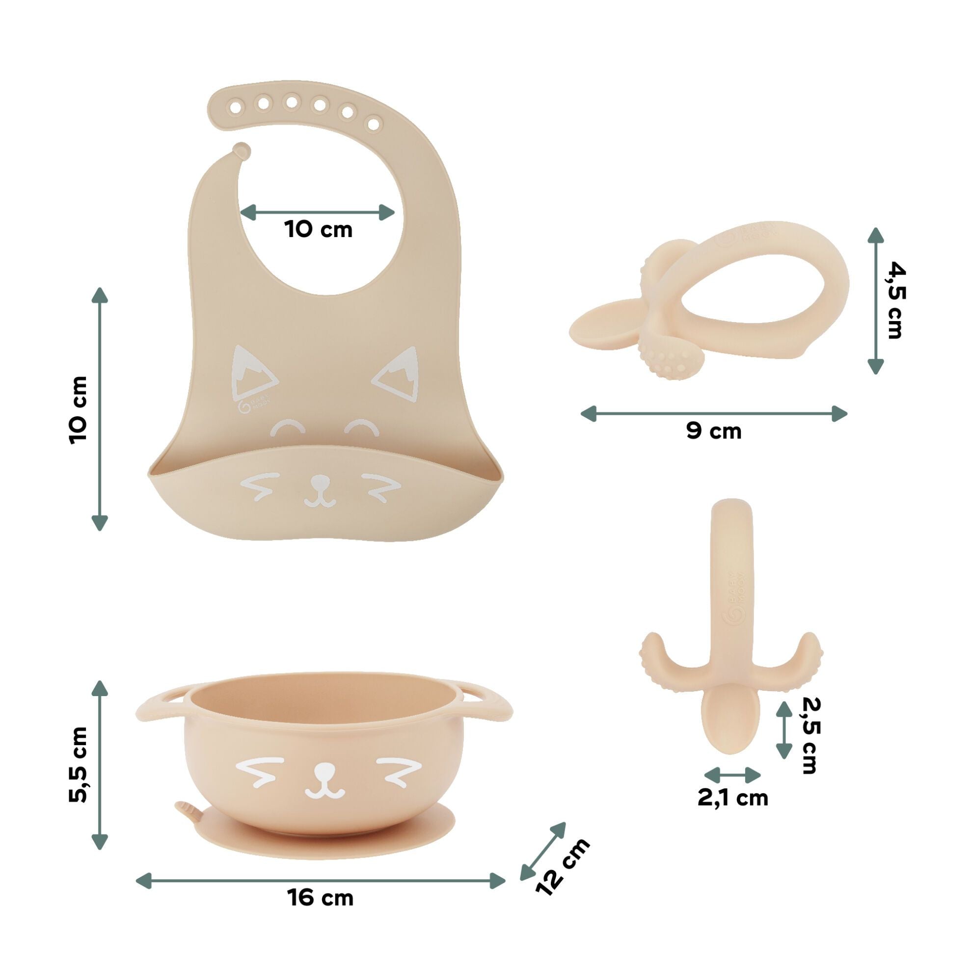 Babymoov Spisesæt 6-12 mdr - Terracotta Ræv - Spisesæt - MamaMilla