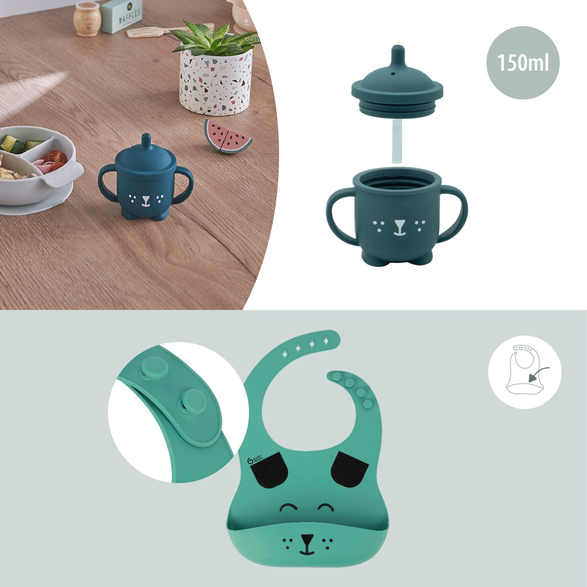 Babymoov Middagsset 12-24 månader - Blue Dog - Middagsset - MamaMilla
