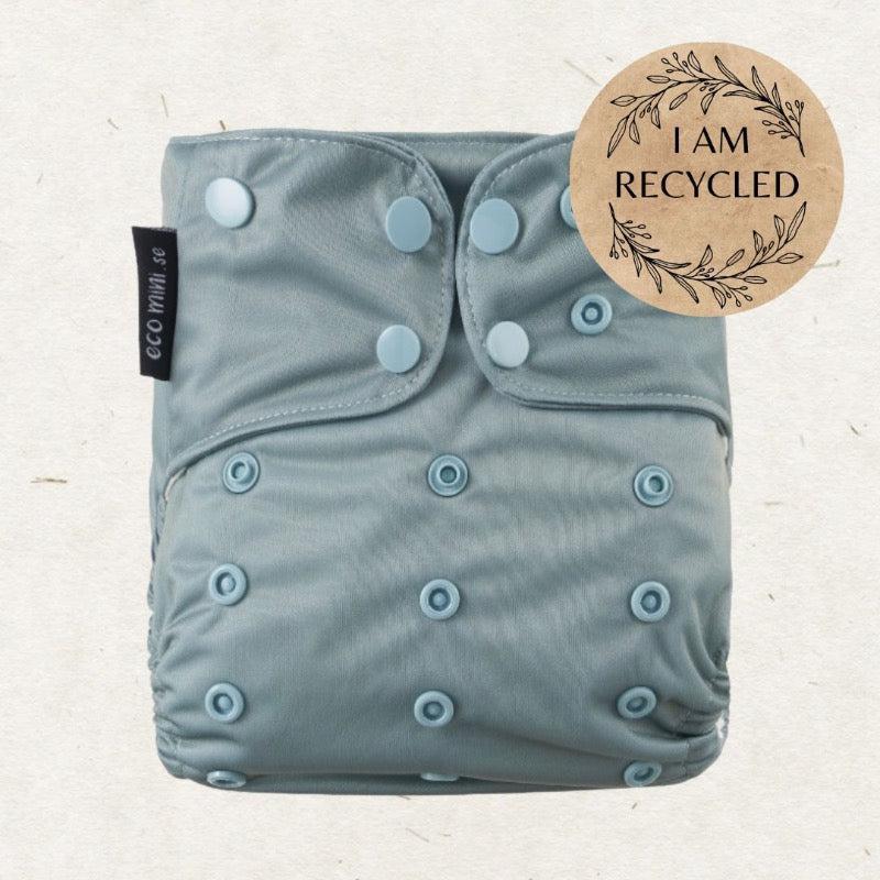 One Size Bamboo Pocket blöja. Sage - - MamaMilla