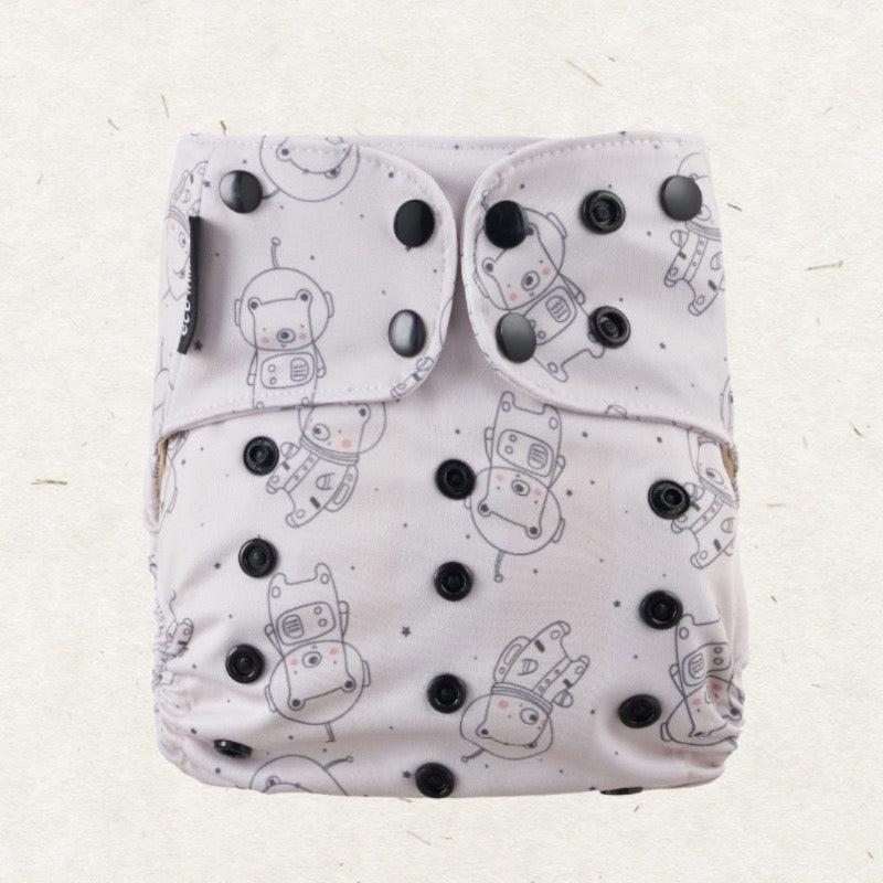 One Size Coolmax fickblöja. Space Teddy - - MamaMilla