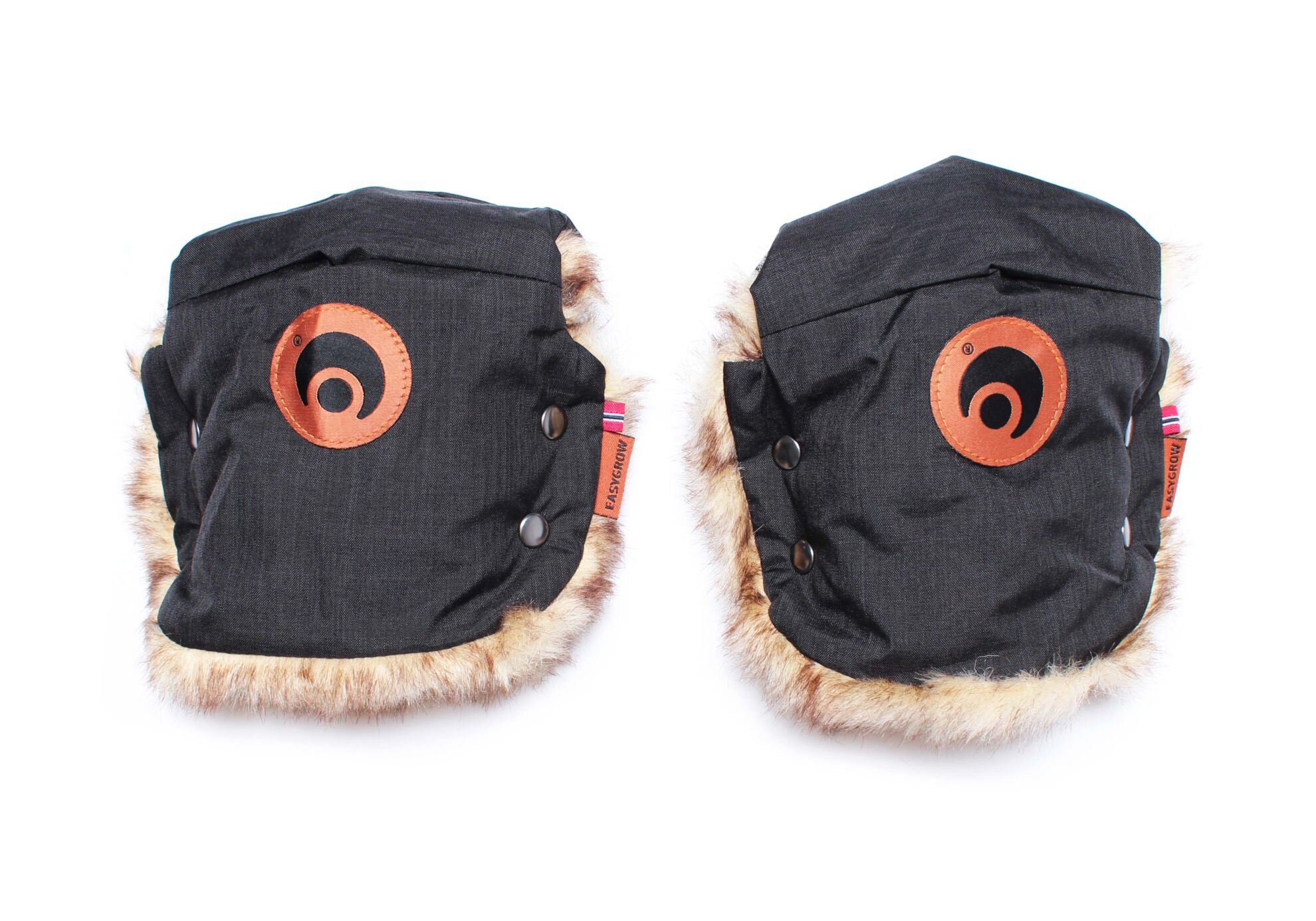 Easygrow Mini Handmuff - Black Melange - Handmuff för barn - MamaMilla