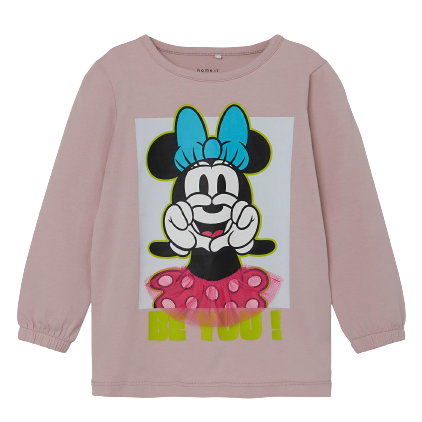 Name it långärmad t-shirt - Minnie Mouse - Violet ice - t-shirt - MamaMilla