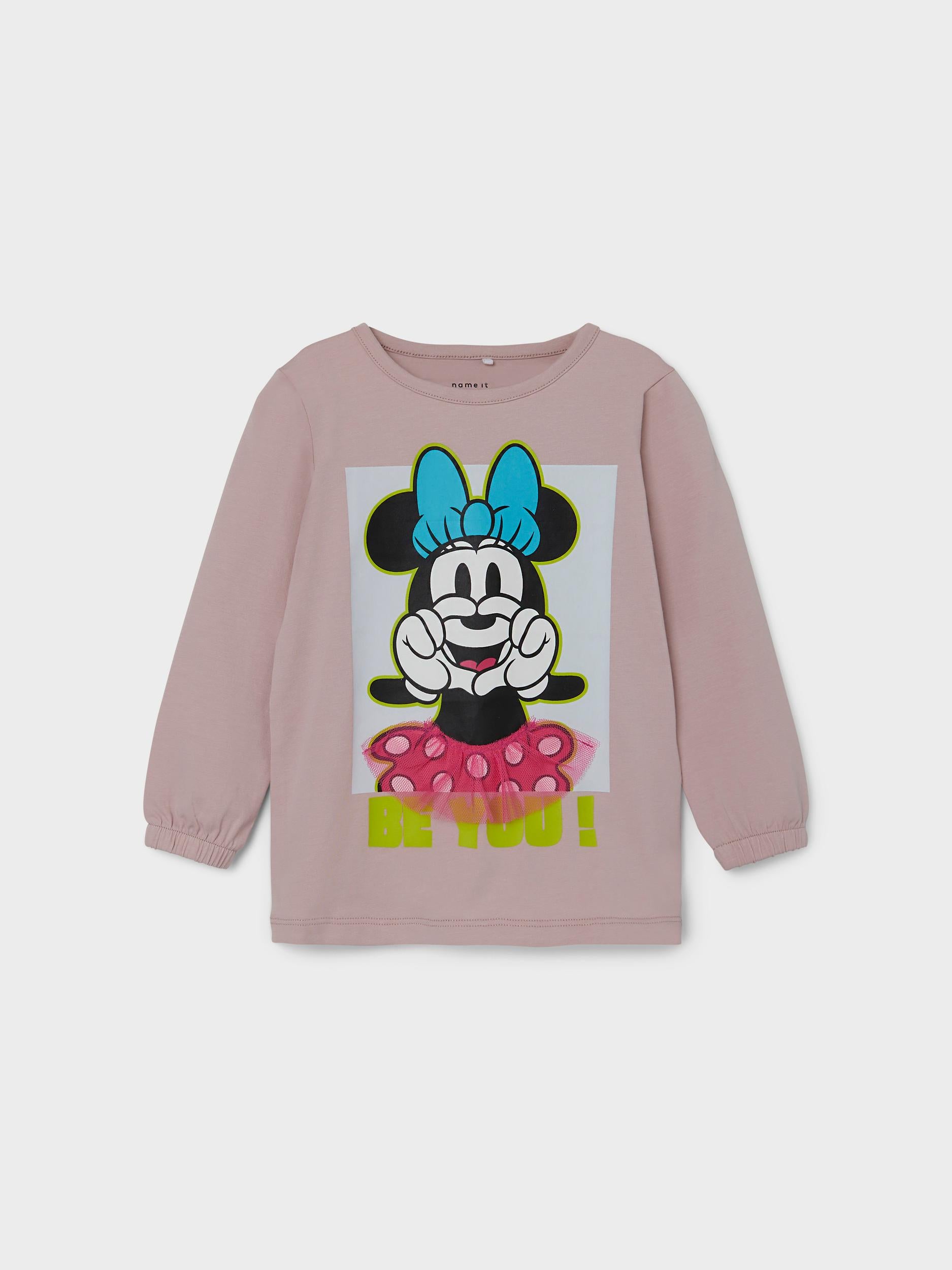 Name it långärmad t-shirt - Minnie Mouse - Violet ice - t-shirt - MamaMilla
