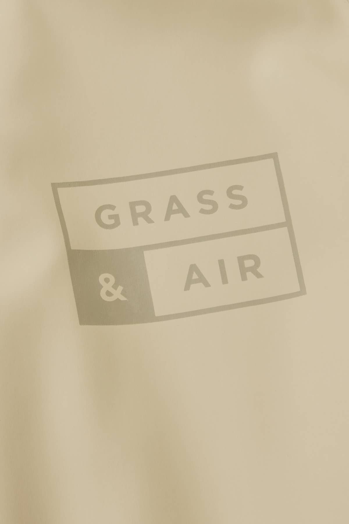 Grass & Air stenfarvet regndragt på børn