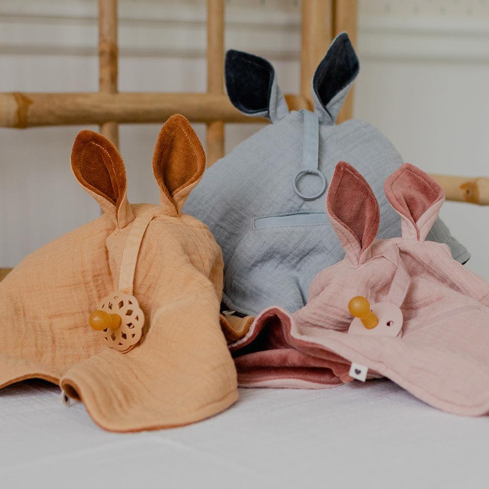 BIBS Kangaroo muslin napp "Blush" (ekologisk bomull) - MamaMilla