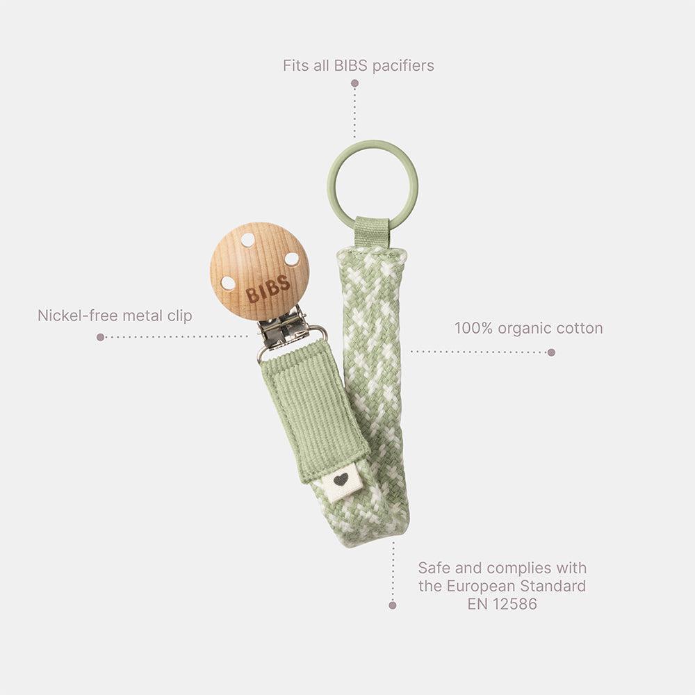 BIBS Dummy Cord Bensin/Baby Blue - MamaMilla