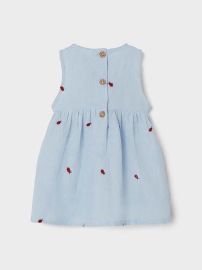 Name it Spencer Dress - Ferilla - Ladybird - Chambray Blue - Klänning - MamaMilla