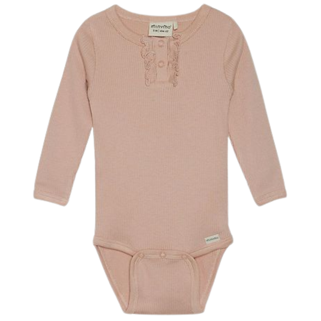 Minymo Body in Rib - Mahogny Rose - Body - MamaMilla