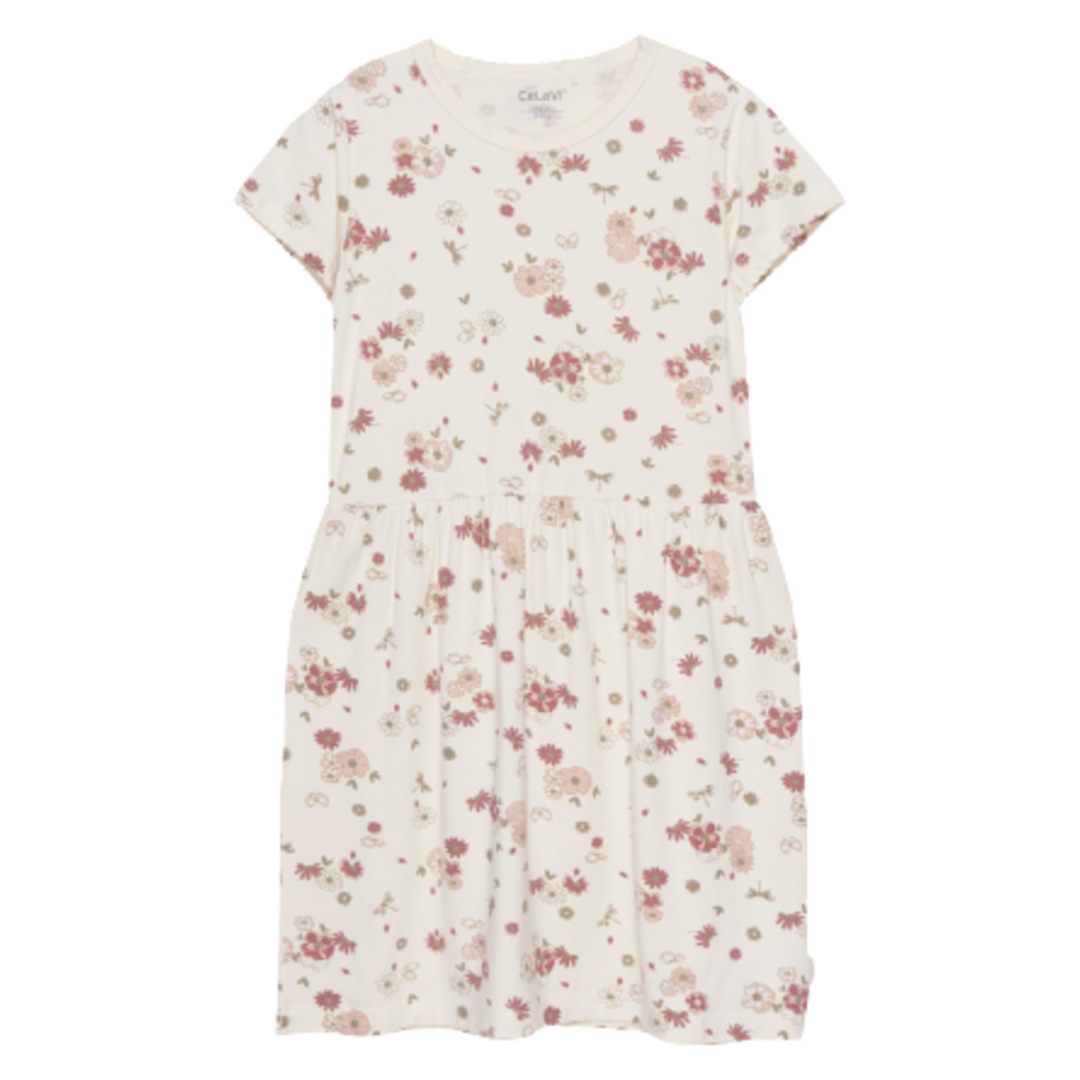 Celavi Klänning i Bambu - Blommor - Rose Cloud - Klänning - MamaMilla