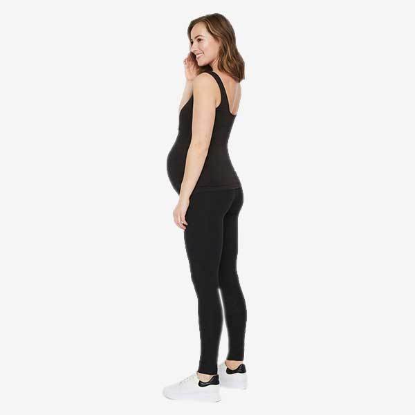 Mamalicious 2-pack gravidleggings i ekologisk bomull - Svart - Gravidkläder - MamaMilla