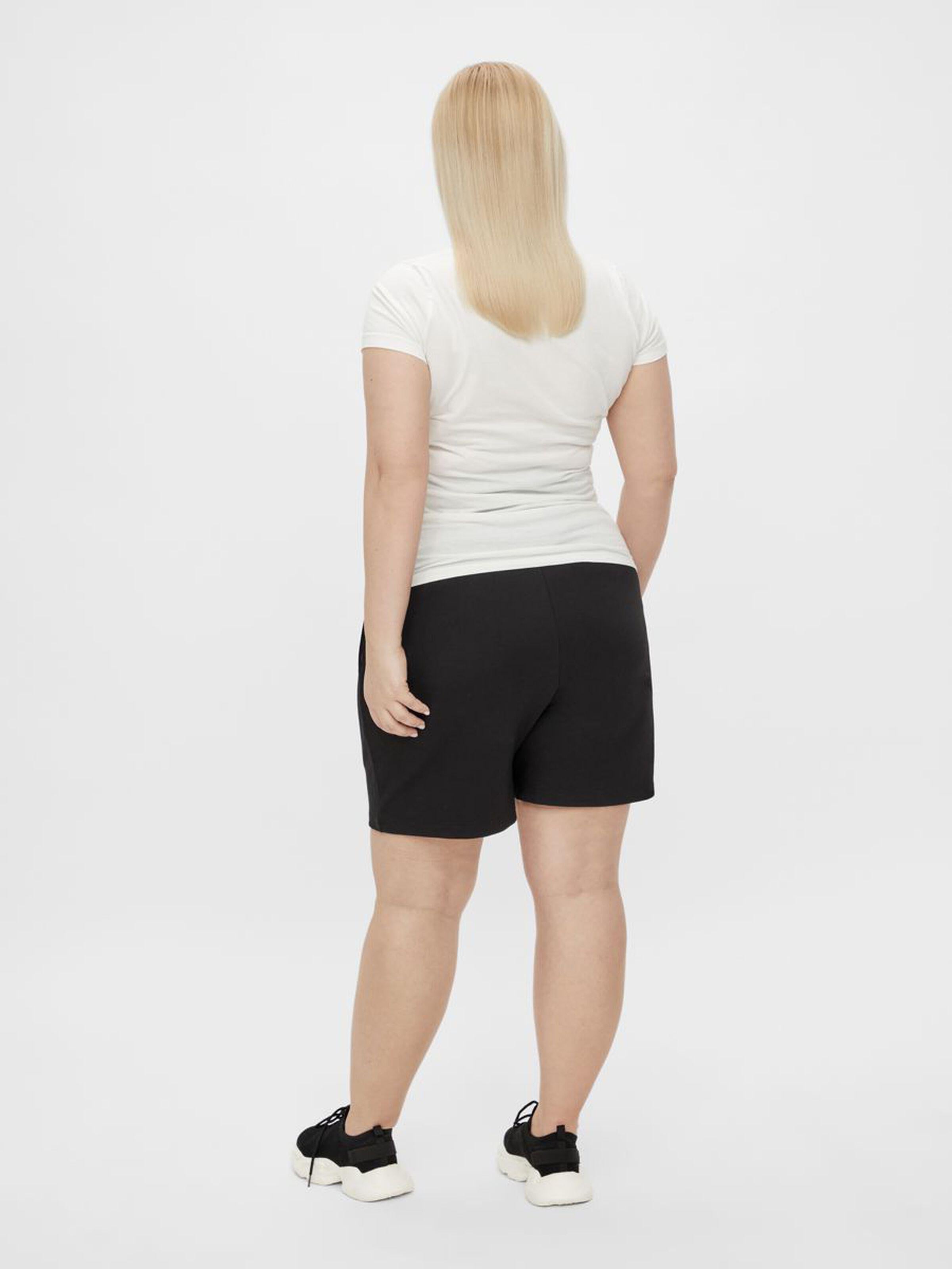 Mamalicious Gravidshorts - Curve Lif - Marinblå blazer - Gravidkläder - MamaMilla