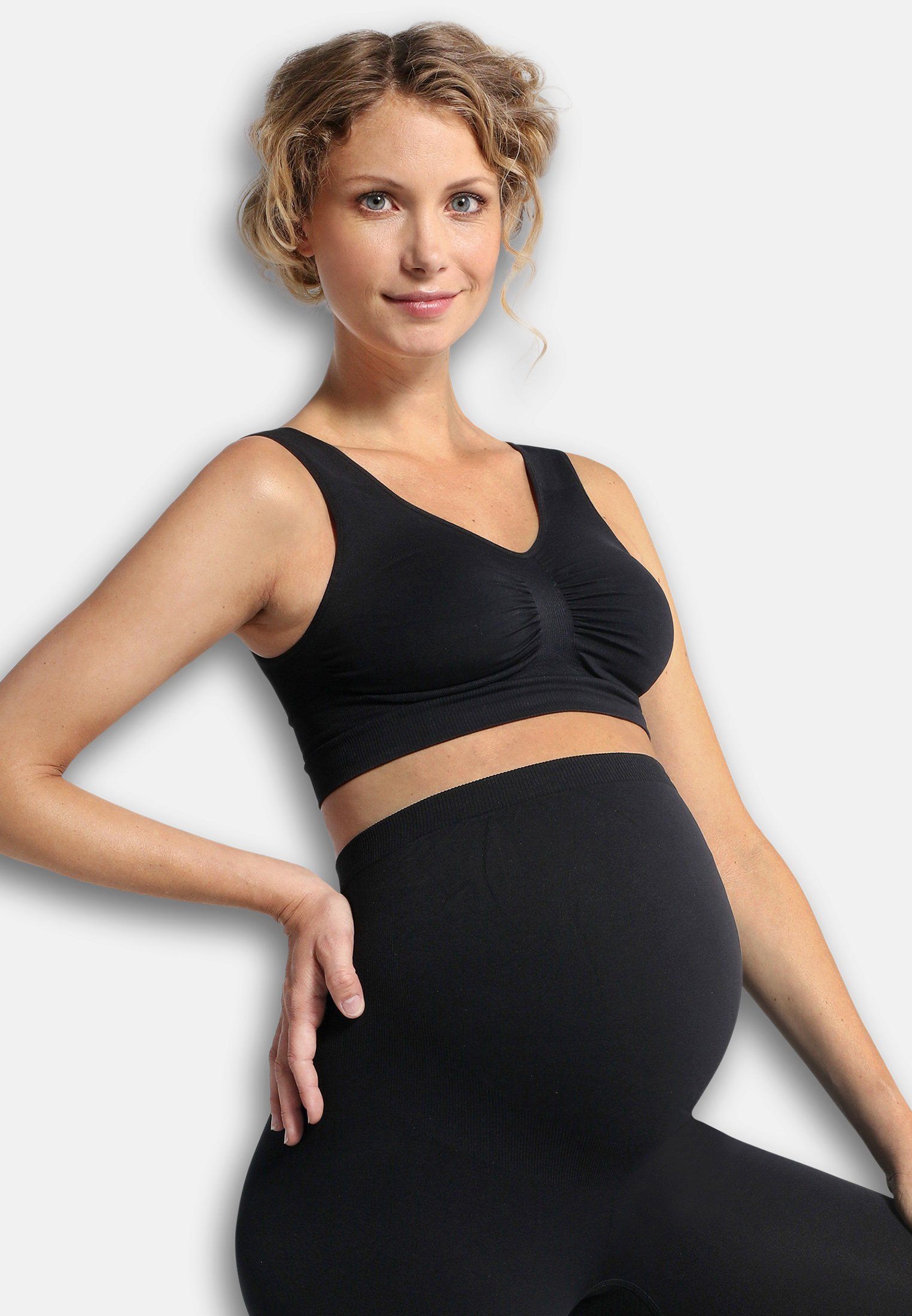 Carriwell Seamless Gravid BH - Svart - Gravidkläder - MamaMilla
