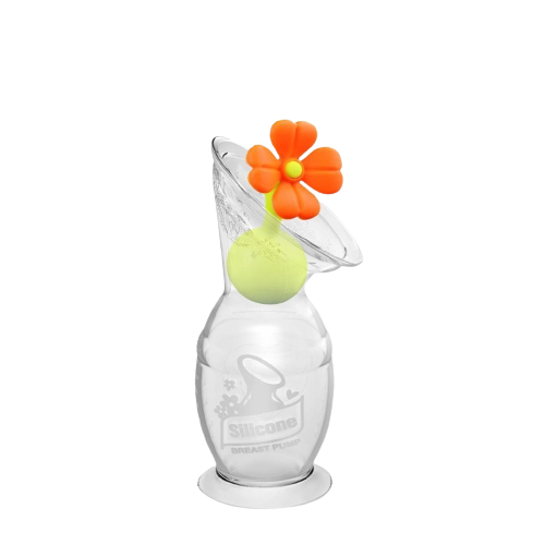 Haakaa Bröstpump med blomma - 100 ml - Bröstpump - MamaMilla