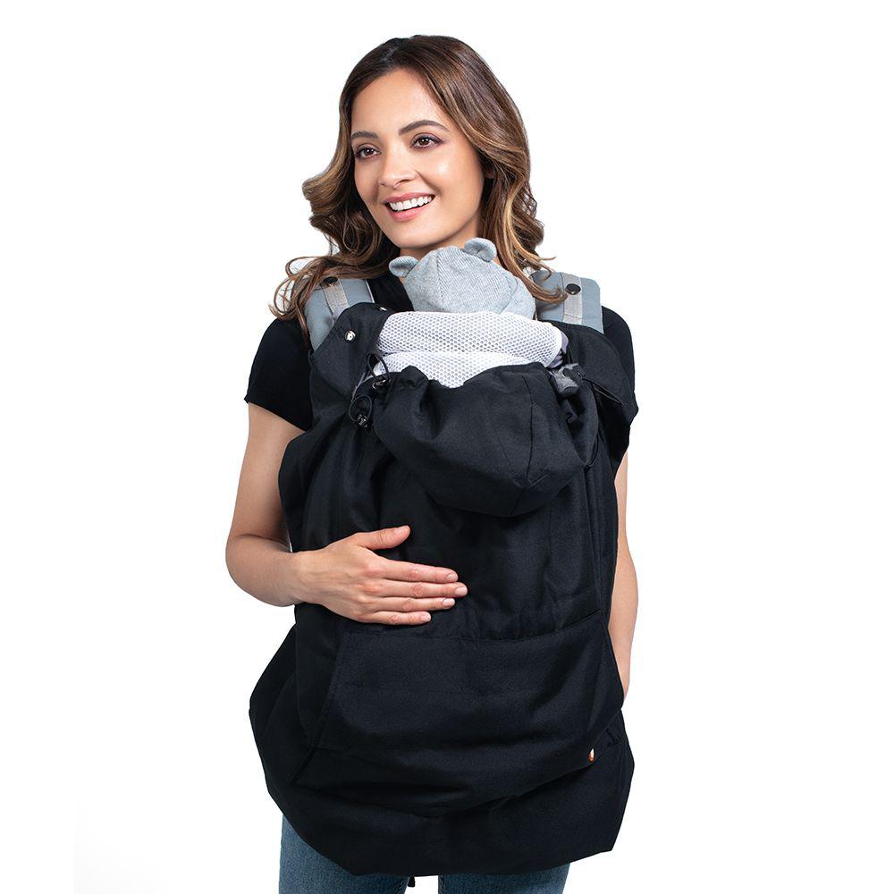 Wombat & Co. vinterfodral för bärsele och swaddle - Charcoal Black/Grey - Bärskydd - MamaMilla
