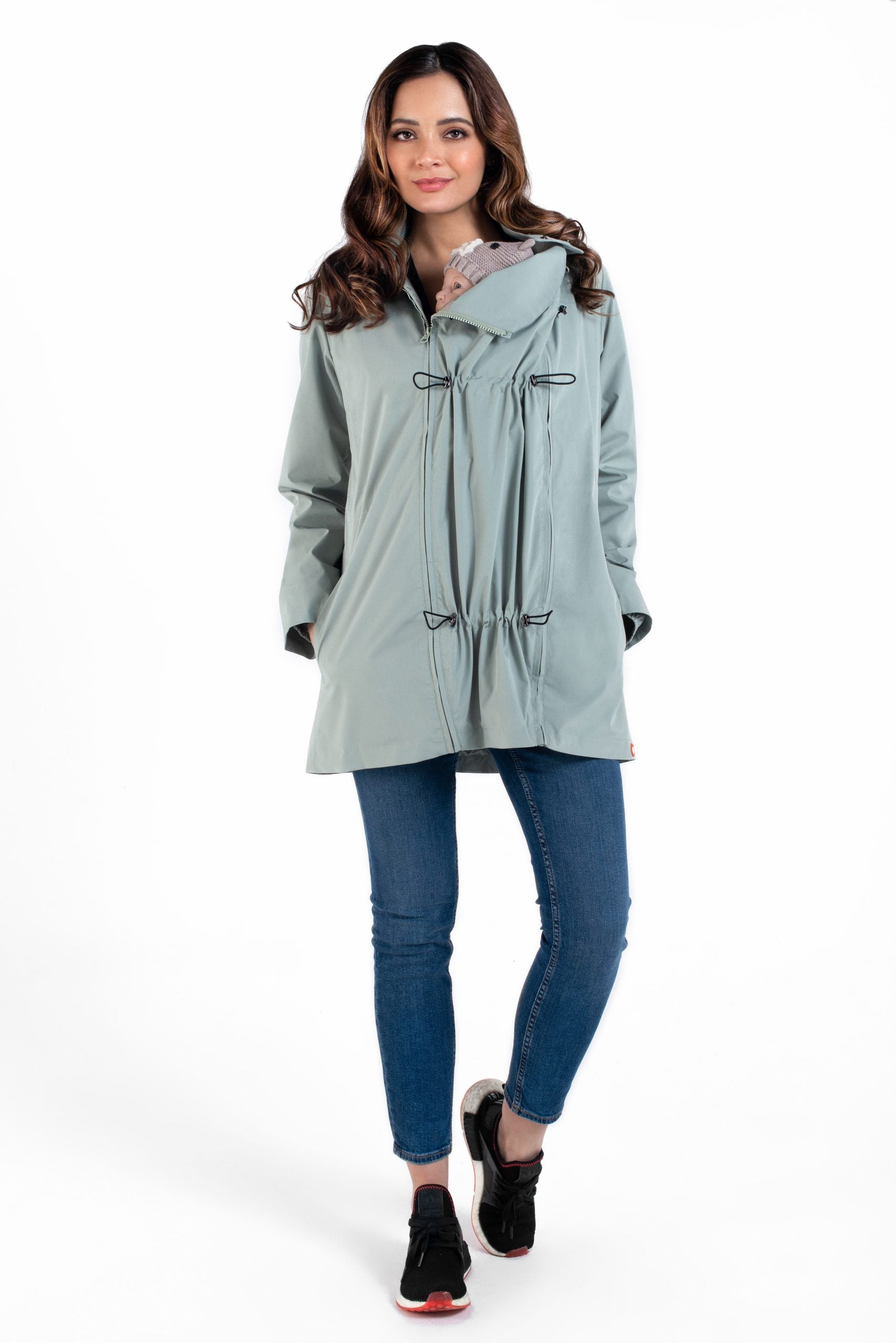 Wombat & Co. NUMBAT 4-i-1 overgangsjakke til gravide/bærejakke - Mintgrøn - Bærejakke - MamaMilla