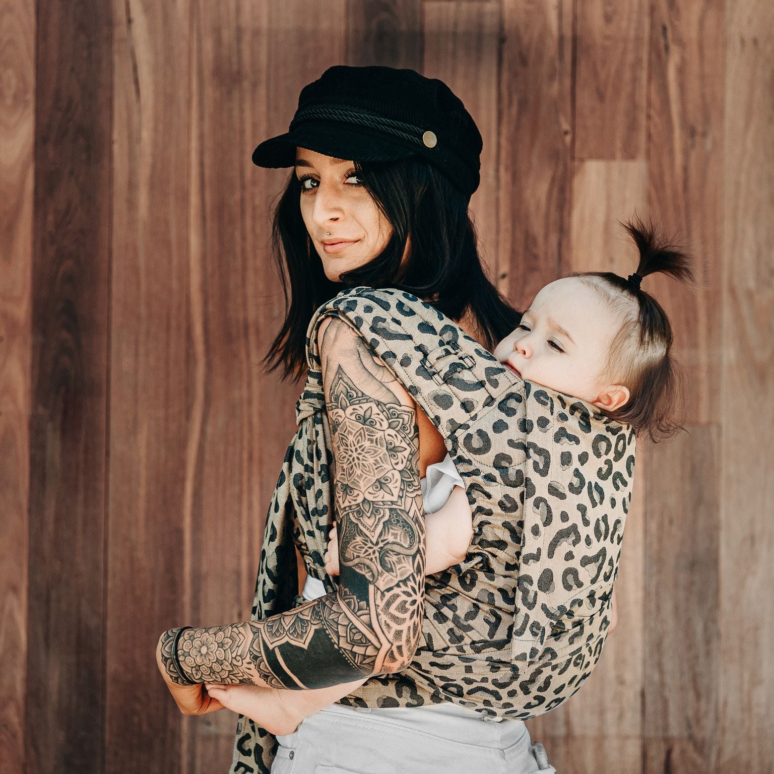 Fidella FlyClick Bärsel - Leopard Guld - Baby - Bärsel - MamaMilla
