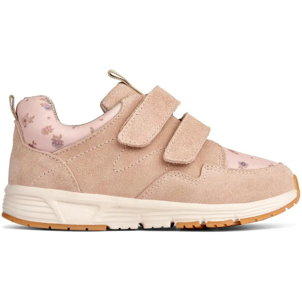 Wheat Toney Printed Velcro Sneaker - rosa beige blommor - Skor - MamaMilla