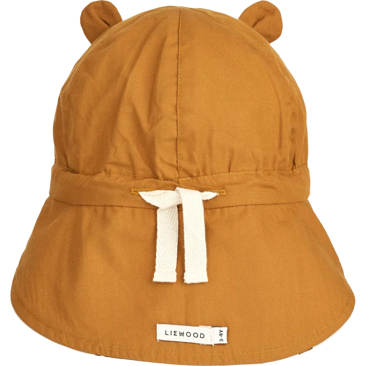 Liewood vändbar solhatt med brätte och öra - Gorm - Leopard / Sandy - Solhatt - MamaMilla