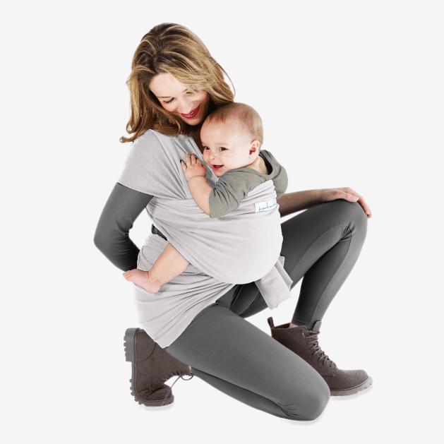 Love radius stretch wrap bas - Ljusgrå - wrap - MamaMilla