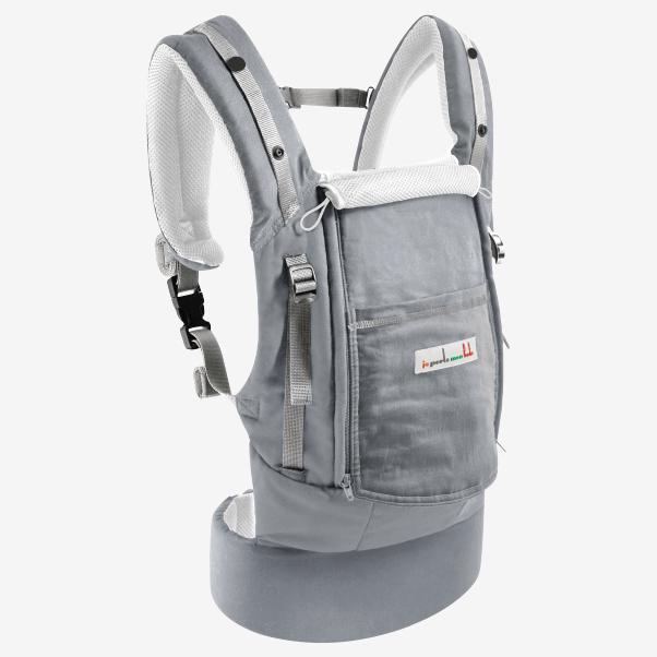 Je porte mon bebe bärsele - Ljusgrå - bärsele - MamaMilla