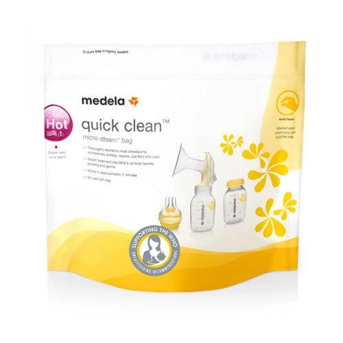 Medela - Quick Clean-påsar för sterilisering i mikrovågsugn - Flaskmatad baby - MamaMilla