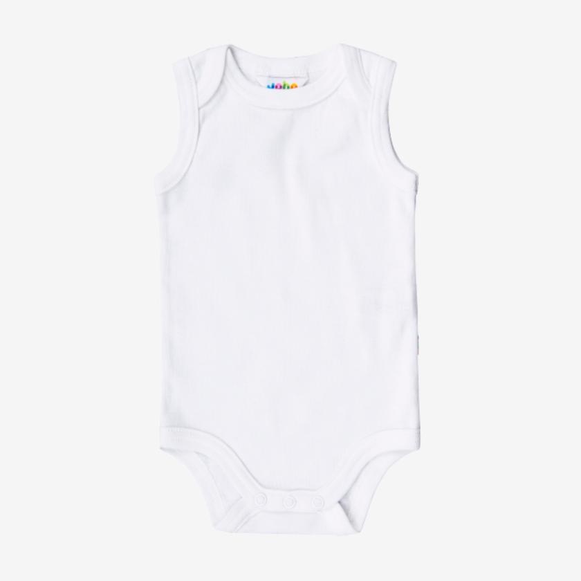 Joha basic body utan ärmar - Vit - body - MamaMilla