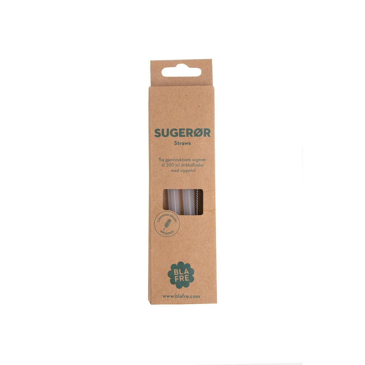 BLAFRE sugrör för 300 ml stålflaska - Halm - MamaMilla