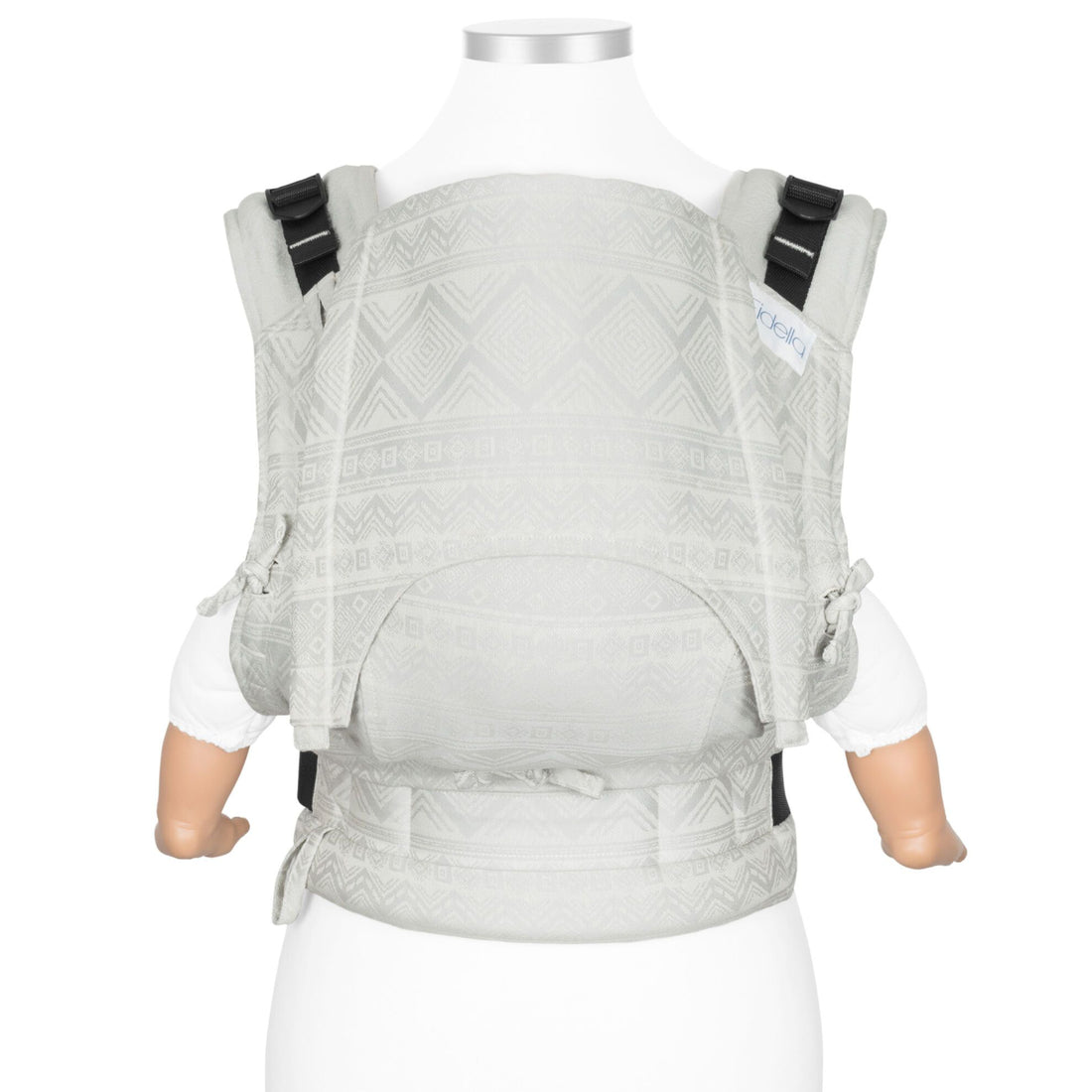 Fidella Fusion - Fullbuckle Bärsele - Cubic Lines/Blekgrå - Baby - - MamaMilla