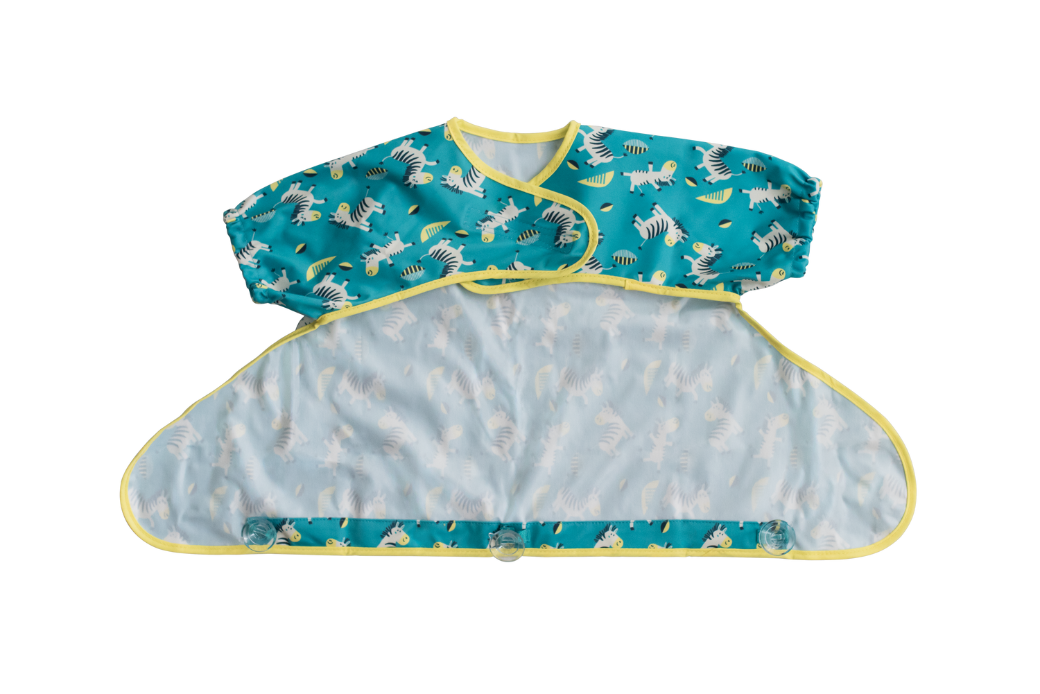 Tidy Tot Hagesmæk med Sugekop (korte ærmer) - Regnbue - Hagesmæk med ærmer - MamaMilla