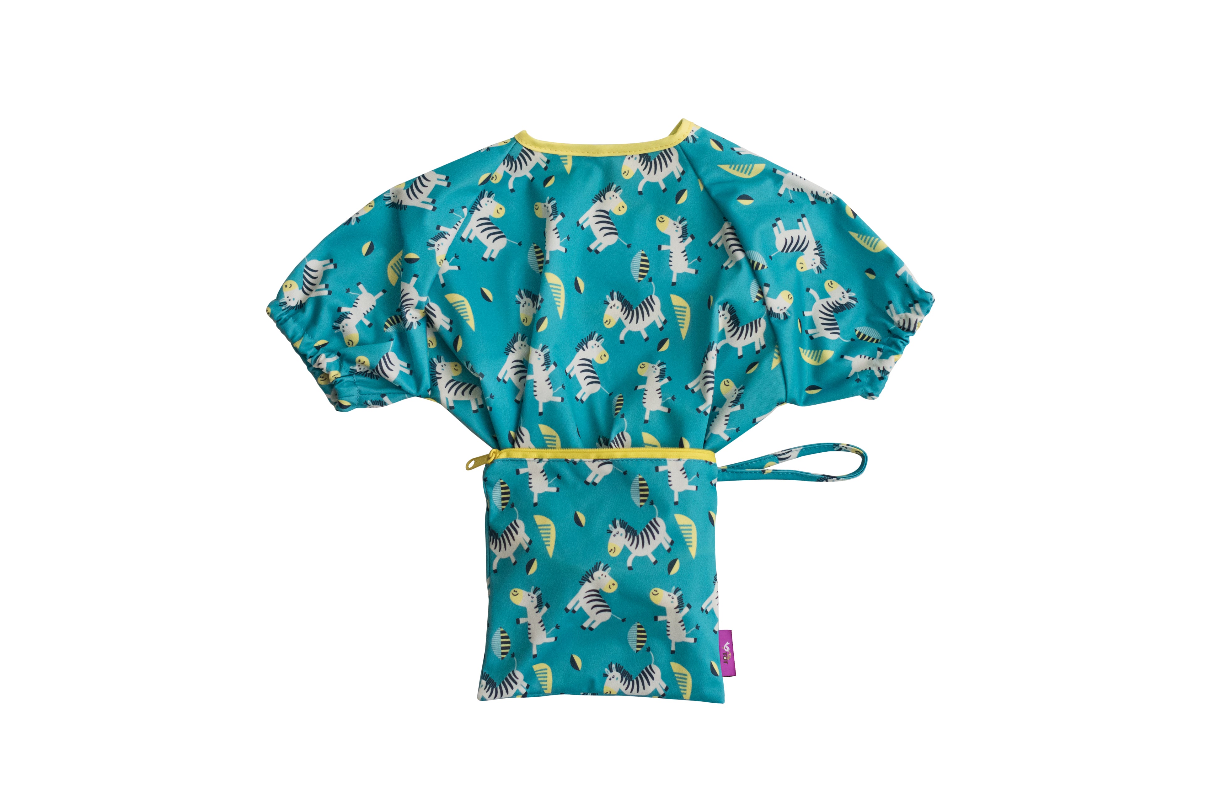 Tidy Tot Hagesmæk med Sugekop (korte ærmer) - Regnbue - Hagesmæk med ærmer - MamaMilla