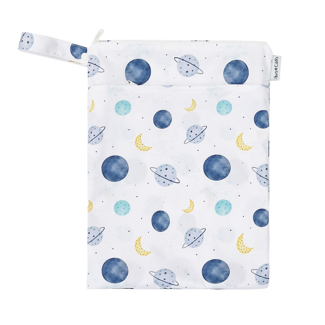avo+cado Wetbag Medium med två fack - Planeter - Wetbag medium - MamaMilla