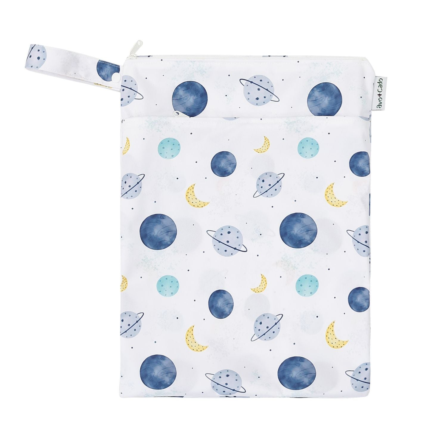avo+cado Wetbag Medium med två fack - Planeter - Wetbag medium - MamaMilla
