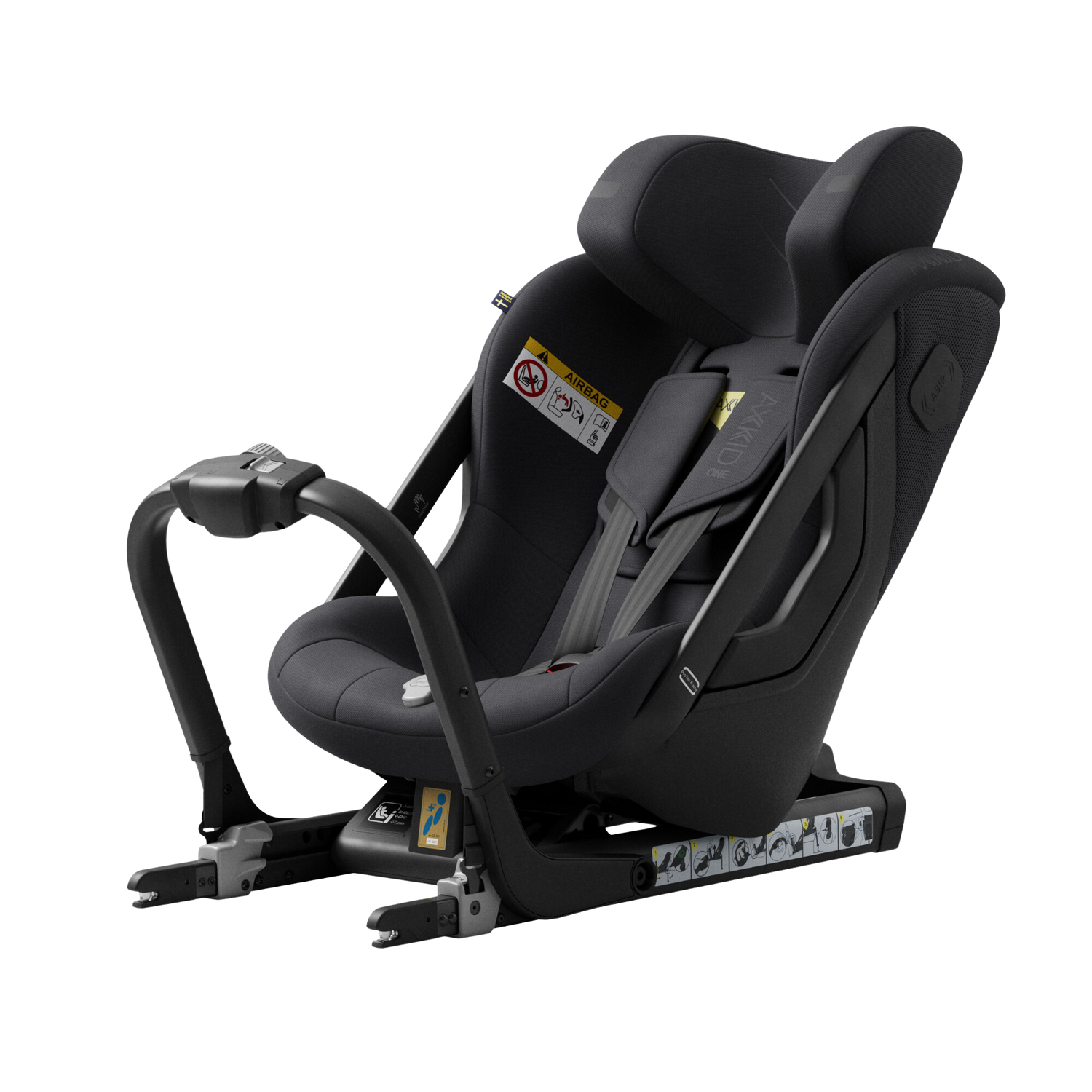Axkid ONE 3 - Coastal Storm Black - iSize 61-125 cm - 61-125 cm (3 månader till 7 år) - MamaMilla